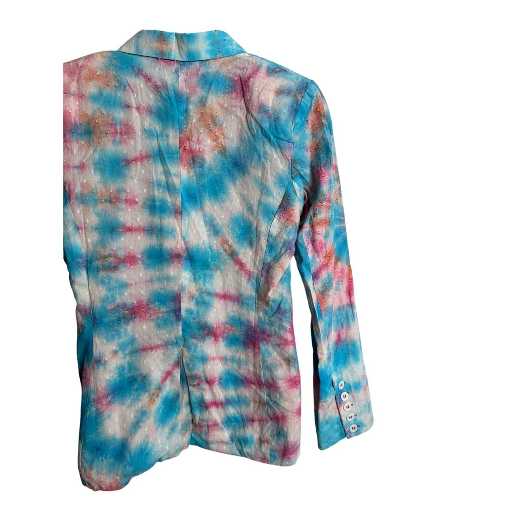 Alla Berman Kiki Blazer Amanda Short Set Tie Dye Womans XS/S NWT - Picture 9 of 12